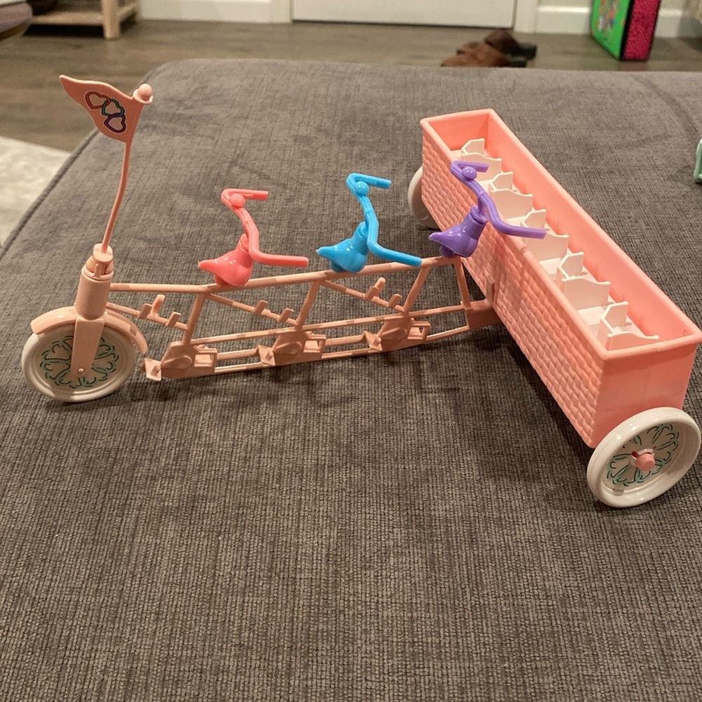 Vintage 1992 Tyco Quints Cousins Bicycle      toy toys kids girls bike bikes